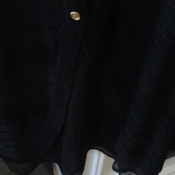 Inspired Style Black Sweater, buttons down back, size medium. - Picture 5 of 5